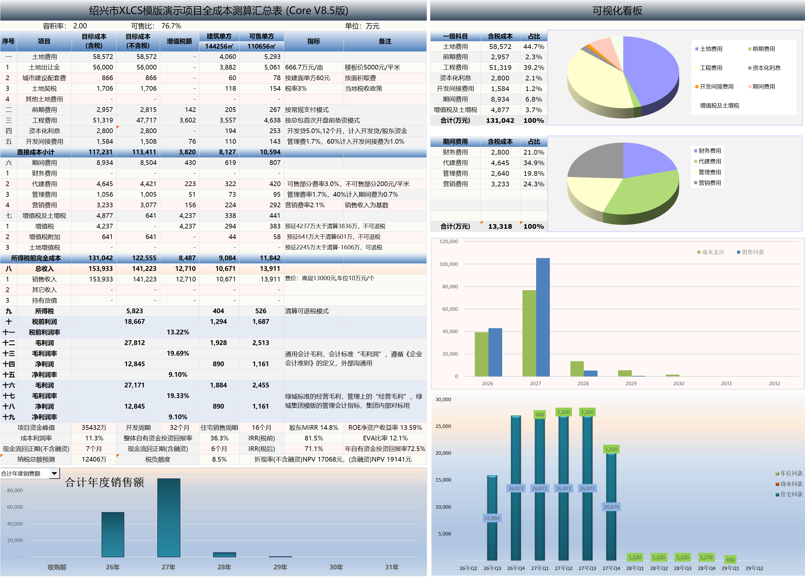 XLCS Core Xilv Project Full Cost Calculation V8 Edition Preview